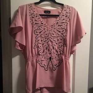 Fabrik detailed peplum blouse